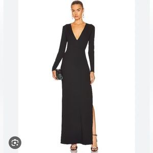 STAUD Black Long Sleeve Dress